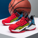 Boy Mesh Breathable Lace-up Sports Basketball Sneakers Shoes