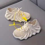 Toddler Kids Mesh Breathable Lace-up Soft Sole Running Sneakers Shoes