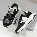 Toddler Kids Single Mesh Breathable Lace-up Casual Sneakers Shoes