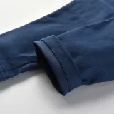 4PCS Boys Outfit Suit Shirts and Suspender Navy Pants Dress Up