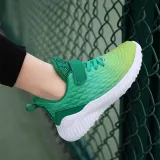 Toddler Kids Leather Breathable Velcro Gradient Sneakers Shoes