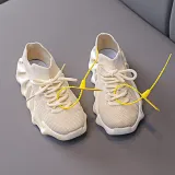 Toddler Kids Mesh Breathable Lace-up Soft Sole Running Sneakers Shoes