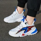 Boy Mesh Breathable Velcro Running Shoes Sneakers Shoes