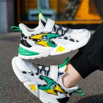 Boy Mesh Breathable Velcro Running Shoes Sneakers Shoes
