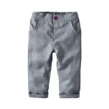 4PCS Boys Outfit Long Sleeve Shirt and Gray Vest Suit Pants Dress Up
