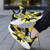Boy Mesh Breathable Velcro Color Matching Sneakers Shoes