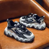 Toddler Kids Mesh Breathable Lace-up Leisure Soft Sole Sneakers Shoes