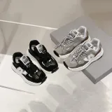 Toddler Kids Single Mesh Breathable Lace-up Casual Sneakers Shoes
