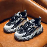 Toddler Kids Mesh Breathable Lace-up Leisure Soft Sole Sneakers Shoes