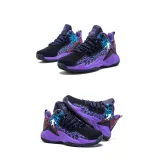 Boy Mesh Breathable Lace-up Sports Basketball Sneakers Shoes