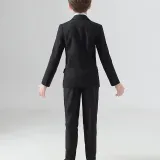 5PCS Boys Outfit Long Sleeve Shirt Suit Vest and Pants with Tie