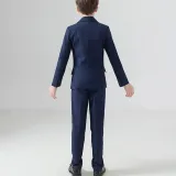 5PCS Boys Outfit Long Sleeve Shirt Suit Vest and Pants with Tie