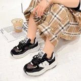 Toddler Kids Single Mesh Breathable Lace-up Casual Sneakers Shoes