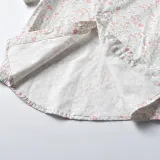 2PCS Boys Outfit Short Sleeve Shirts and Suspender Shorts with Tie