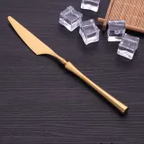 Titaniums 4 Piece Smooth Edge Stainless Steel Tableware Includes Dinner Forks Knives Spoons With Gift Box