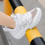 Boy Mesh Breathable Velcro Casual Running Sneakers Shoes