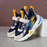Boy Mesh Breathable Velcro Running Shoes Sneakers Shoes