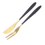 Fruit Fork Dessert Cake Little Fork 2 Piece Smooth Edge Stainless Steel Tableware Includes Dinner Forks Knives Spoons