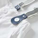 4PCS Boys Outfit Pink Plaid Shirts and Suspender Shorts Dress Up