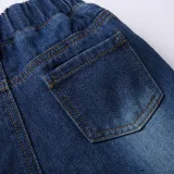 2PCS Boys Outfit Short Sleeve Shirts and Jeans Shorts