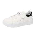 Toddler Kids Leather Velcro Smiling Face Board Shoes Sneakers Shoes