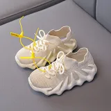 Toddler Kids Mesh Breathable Lace-up Soft Sole Running Sneakers Shoes