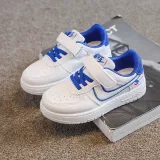 Toddler Kids Leather Velcro Board Shoes Sneakers Shoes