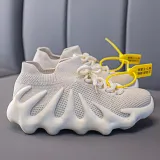 Toddler Kids Mesh Breathable Lace-up Soft Sole Running Sneakers Shoes