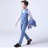 4PCS Boys Outfit Suit Vest and Pants with Tie Dress Up