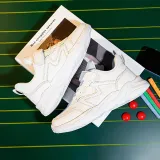 Toddler Kids Leather Velcro Pure Color Sneakers Shoes