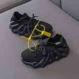Toddler Kids Mesh Breathable Lace-up Soft Sole Running Sneakers Shoes