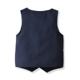 4PCS Boys Outfit Long Sleeve Shirt and Suit Vest Pants