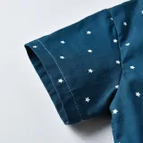 4PCS Boys Outfit Polka Dots Short Sleeve Shirt and Suspender Shorts Dress Up