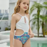 Toddler Girls Swimsuit Mermaid Panties Hollow Out Tankini Beachwear