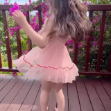 Toddler Girl Swimsuit One-Piece Princess Lace Gauzy Skirt Beachwear