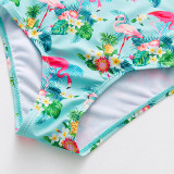 Baby Toddler Girl Flamingo Swimsuit Ruffled Bikini Sleeveless Beachwear