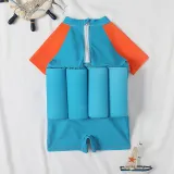 Toddler Boy Float Dinosaur Suit Zip Up One-Piece Buoyancy Swimsuit