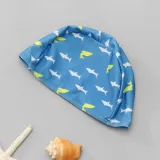Kids Boy Swimsuit 3D Shark Tops And Printing Pants With Swimming Cap
