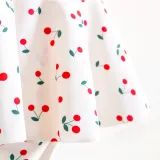 Toddler Girl Swimsuit Cherry Printing Ruffled One-Piece Beachwear