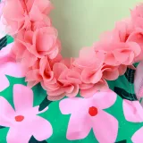 Baby Toddler Girl Swimsuit Flower V-Neck Vest Printed Beachwear
