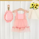 Toddler Girl Swimsuit One-Piece Princess Lace Gauzy Skirt Beachwear