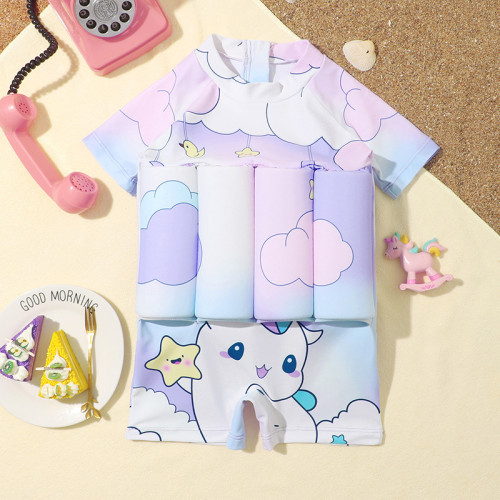 Baby Toddler Girl Float Cartoon Unicorn Buoyancy Swimsuit