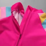 Girls Long Sleeve One-Piece Cartoon Unicorn Swimsuit Beachwear For Toddler Kids
