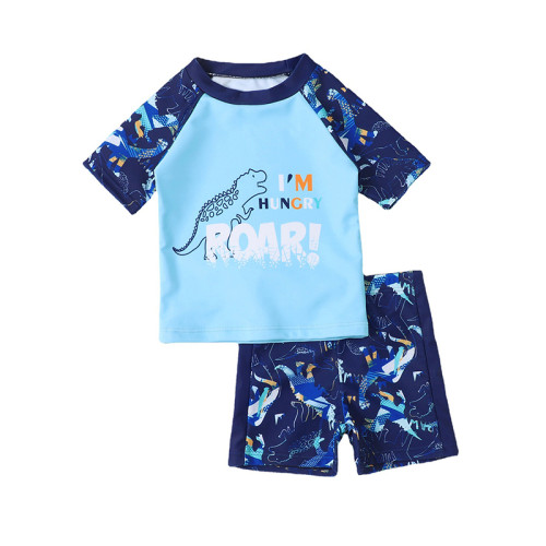 Toddler Boy Swimsuit Dinosaur Roar Short Beachwear Set