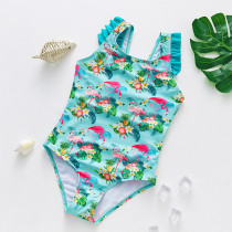 Baby Toddler Girl Flamingo Swimsuit Ruffled Bikini Sleeveless Beachwear