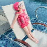 Baby Toddler Girl Float Rabbit Flower Printing Buoyancy Swimsuit