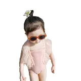 Baby Toddler Girl Swimsuit Lace Pearl Sleeveless Bikini One-Piece