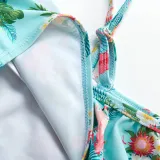 Toddler Girl Swimsuit Rainbow Unicorn Flamingo Ruffled Printing Bikini Set