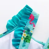 Baby Toddler Girl Flamingo Swimsuit Ruffled Bikini Sleeveless Beachwear