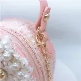 Pearl Flower Crossbody Shoulder Waist Pack Bag for Toddlers Kids